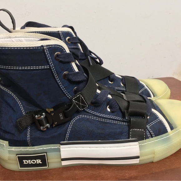 Dior Alyx B23 High-Top Sneakers in Navy and Made in Italy